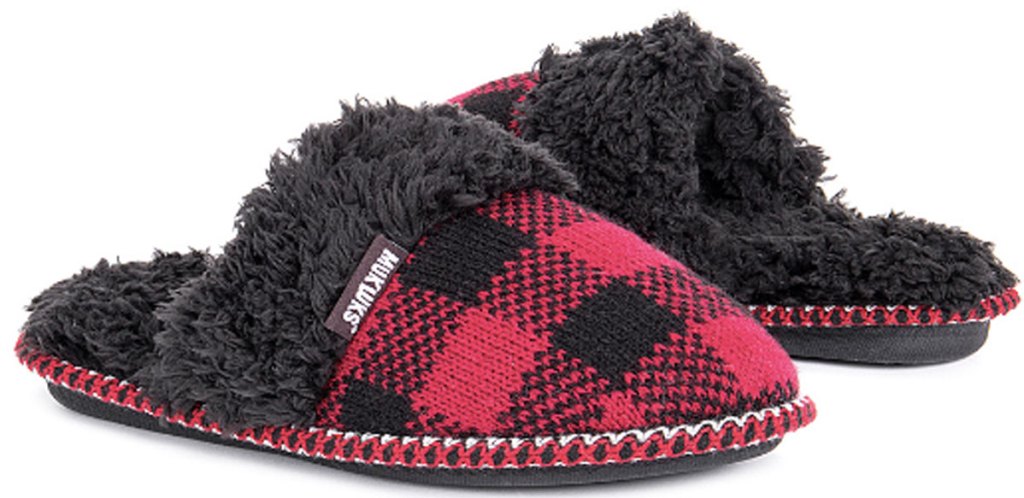 Muk Luks Buffalo Check Frida Slipper