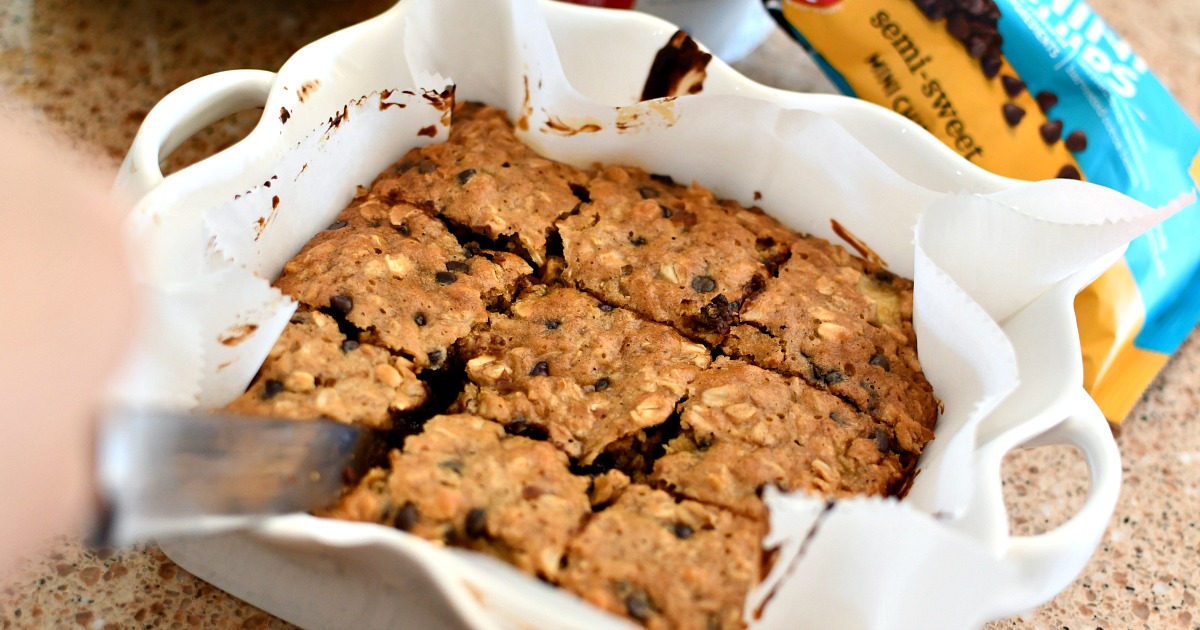 a pan of oatmeal squares