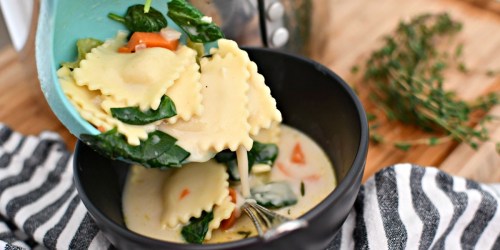 Creamy Cheese Ravioli Soup | Easy Weeknight Meal