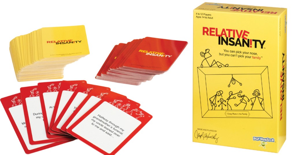 relative insanity box with cards