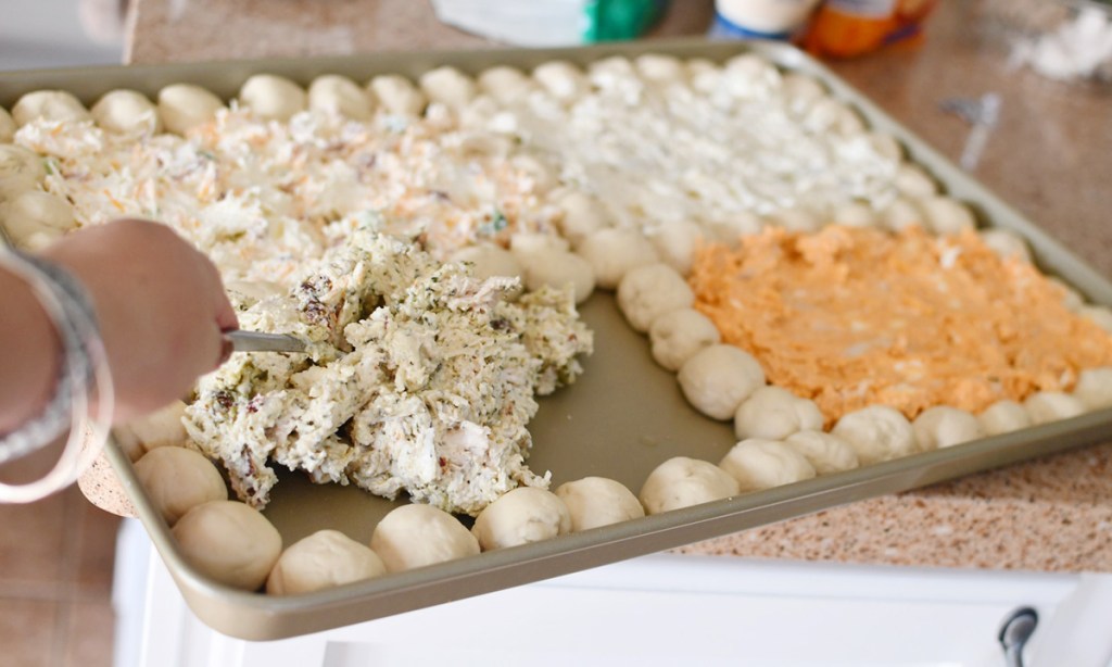 sheet pan dip prep