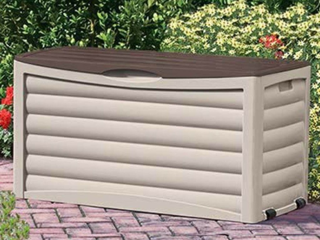 patio deck box outdoors