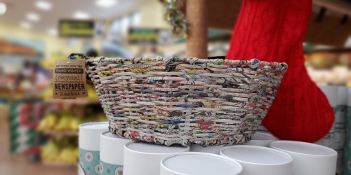 Handwoven Recycled Newspaper Baskets – Just $5.99 at Trader Joe’s