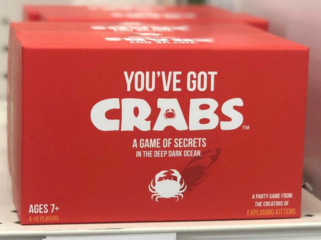 boxed board game on shelf in store