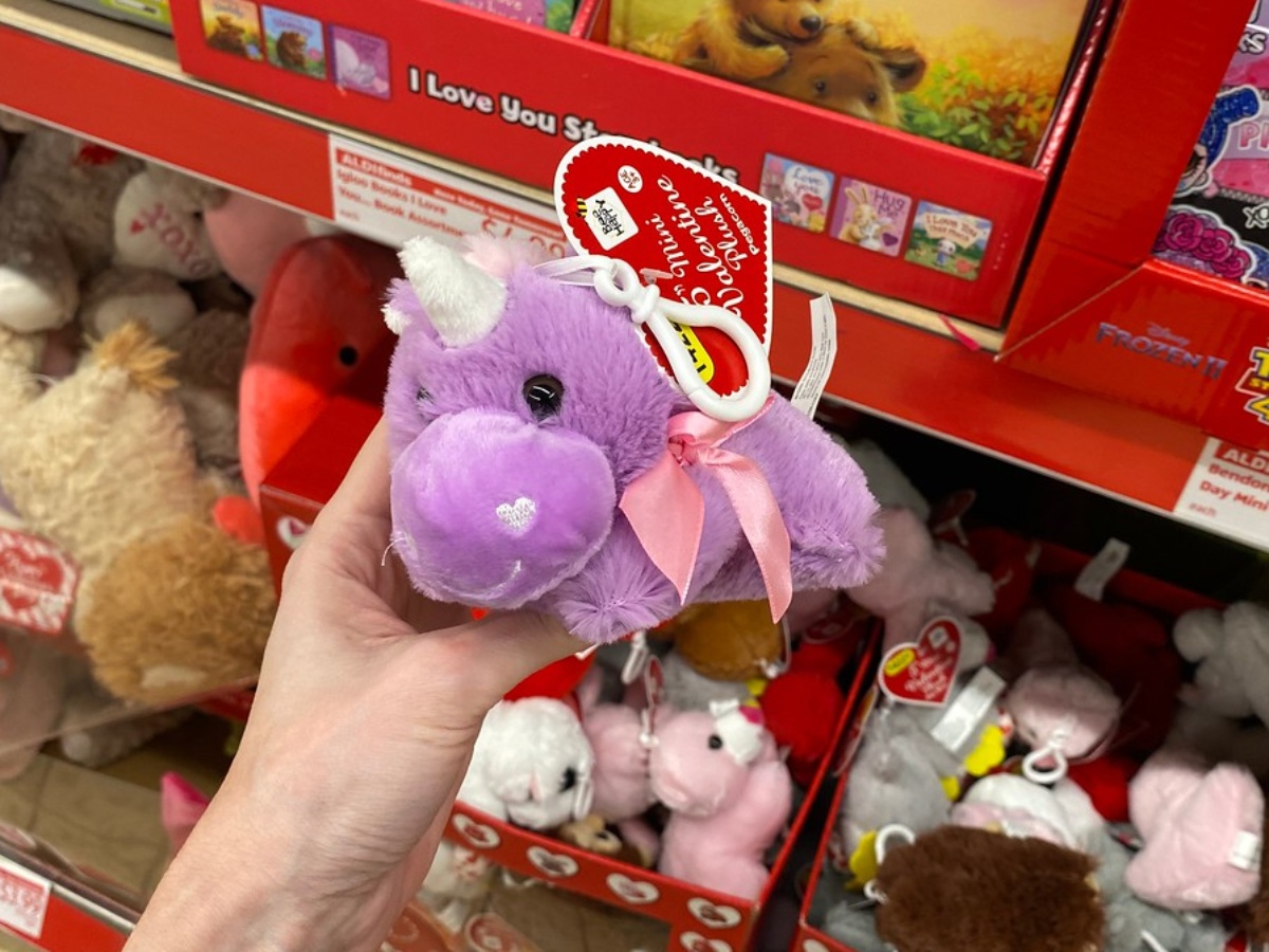 small plush purple unicorn