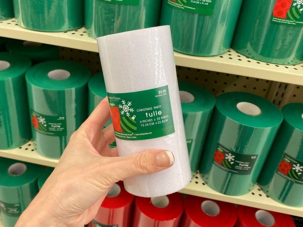 Christmas Party Tulle roll in package at Hobby Lobby Store