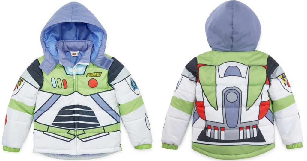 Disney Toddler Boys Toy Story Hooded Heavyweight Puffer Jacket