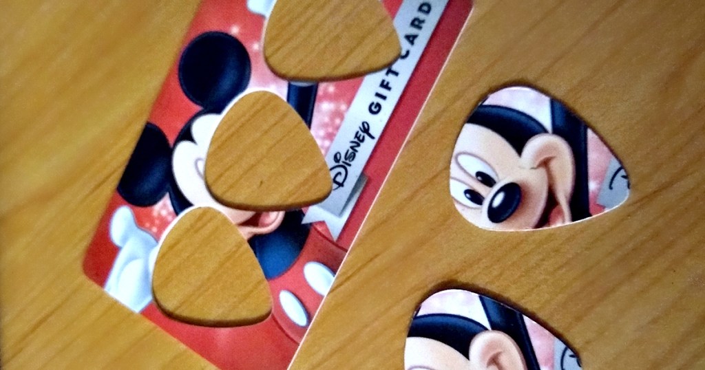 Disney gift card guitar picks