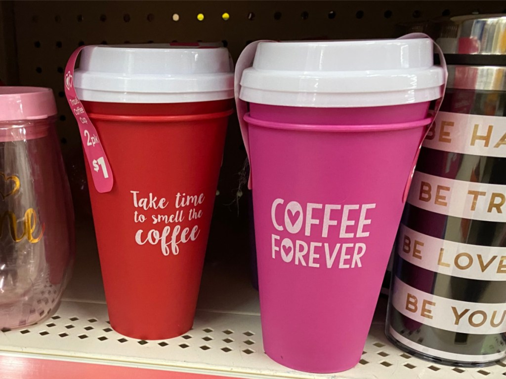 Valentine Dollar General Reusable Coffee Mugs 