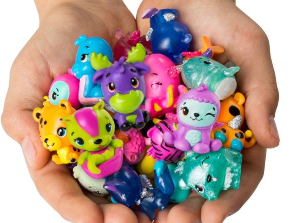 Hand holding Hatchimals CollEGGtibles 