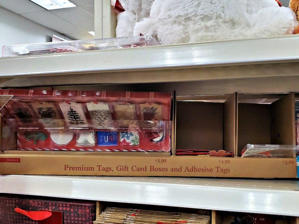 Holiday Premium Tags, Gift Card Boxes and Adhesive Tags at CVS