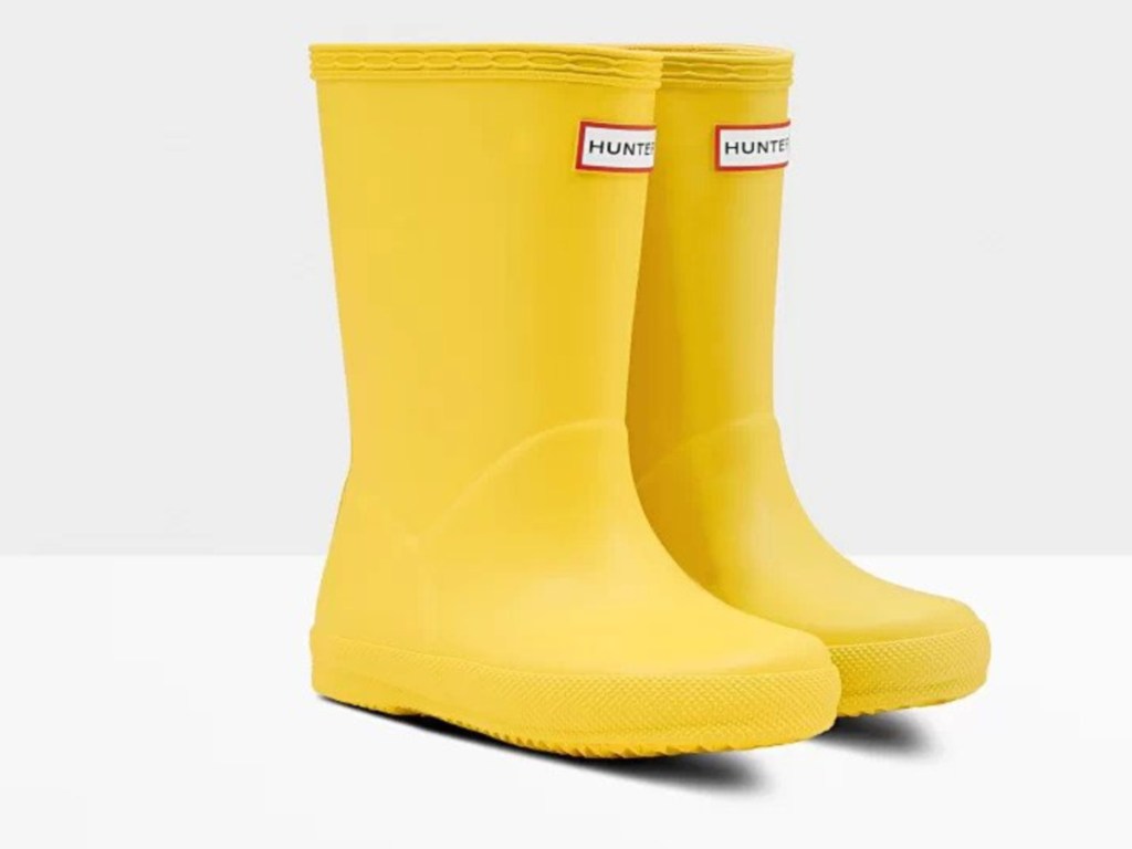 Hunters Original Kids First Classic Rain Boots Lightening Yellow