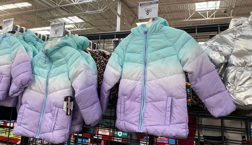 Members Mark Girl's Puffer Jacket on display at Sam's Club