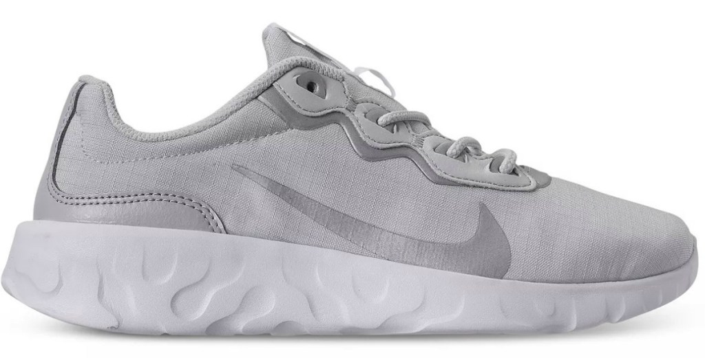 Gray women's running shoe