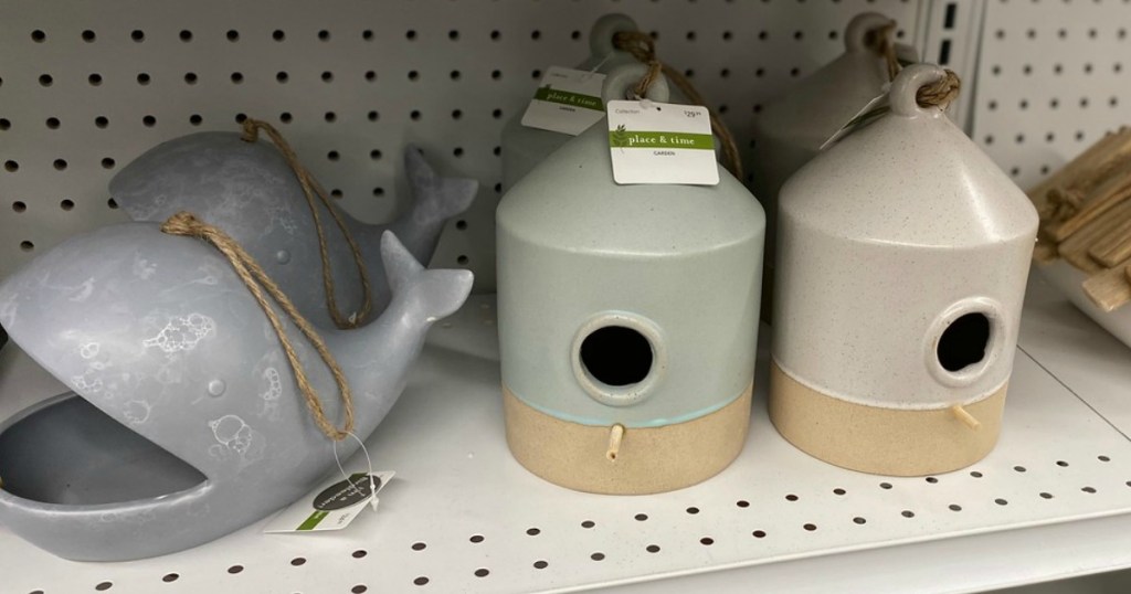 PLace & Time Birdhouses on Joann's store shelf