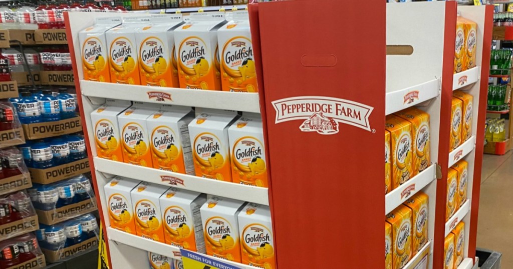 Pepperidge Farm Goldfish Bulk in store display