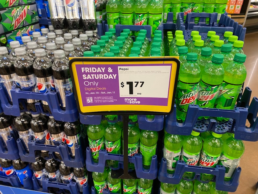 Pepsi in crates at Kroger