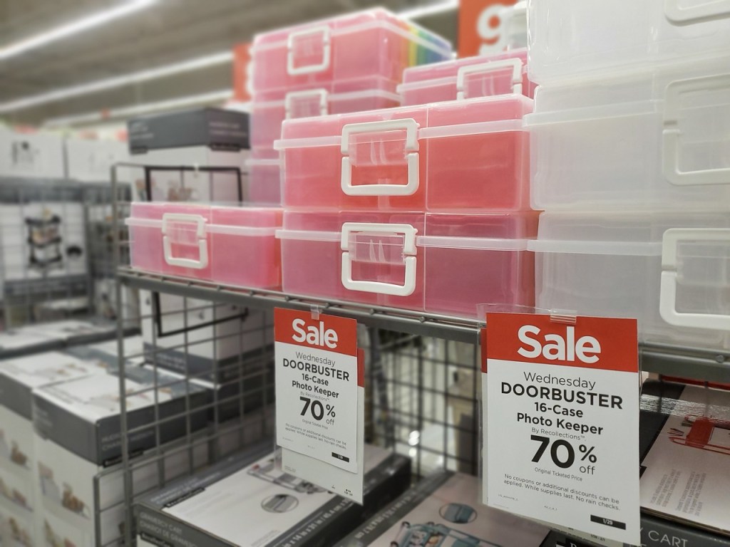 Photo Keepers at Michaels on display shelf