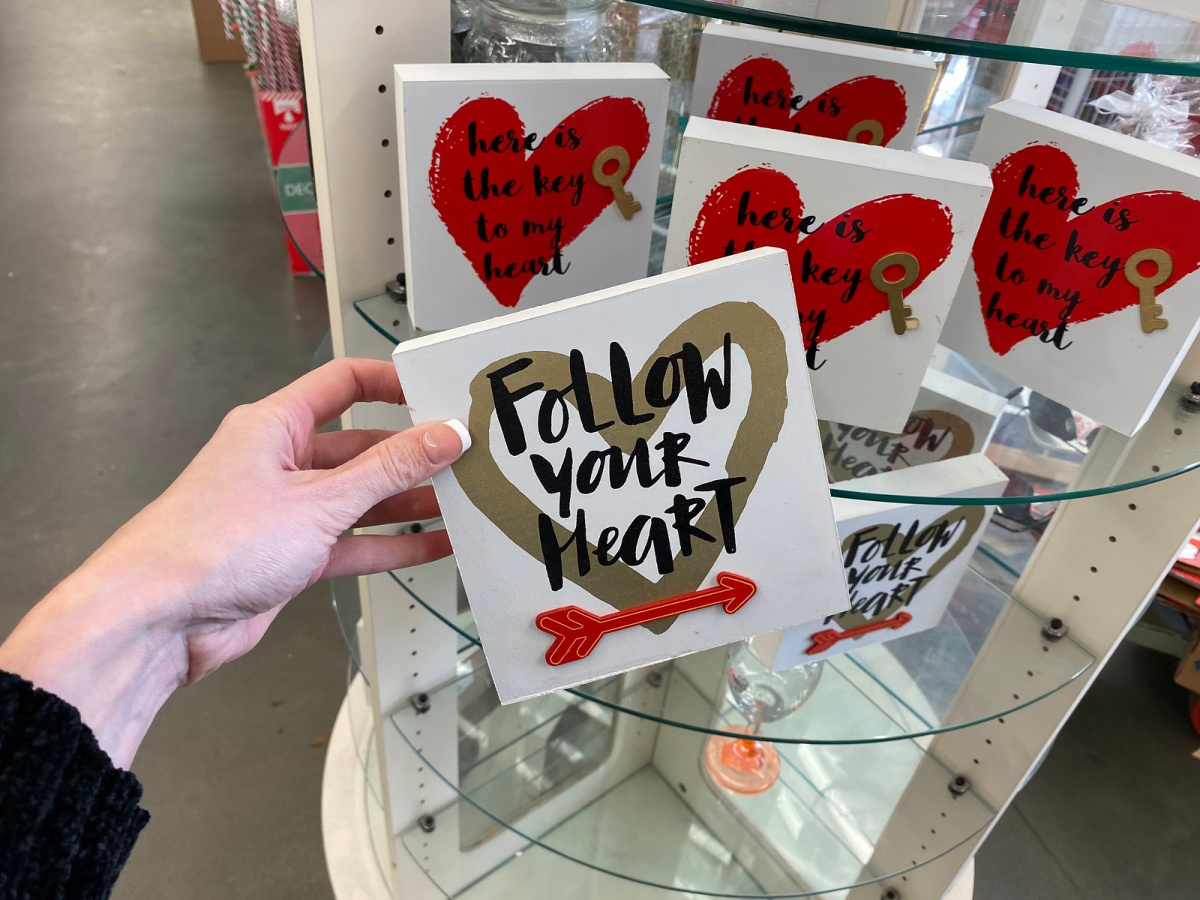 valentines day wooden signs