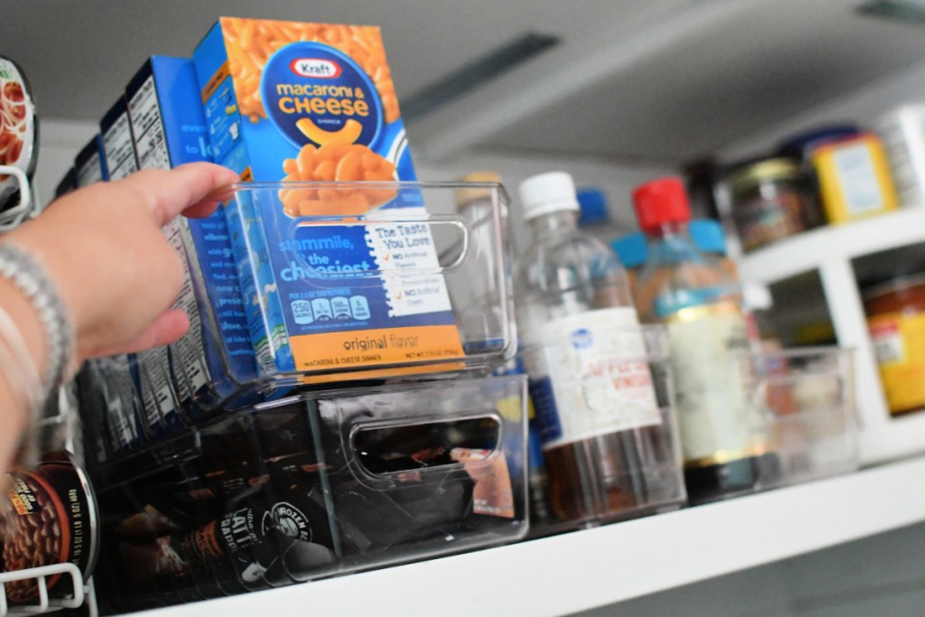 clear acrylic organizers to see food