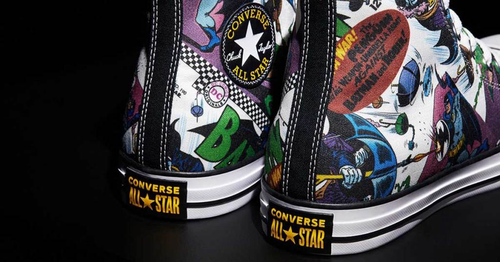 batman converse shoes back view