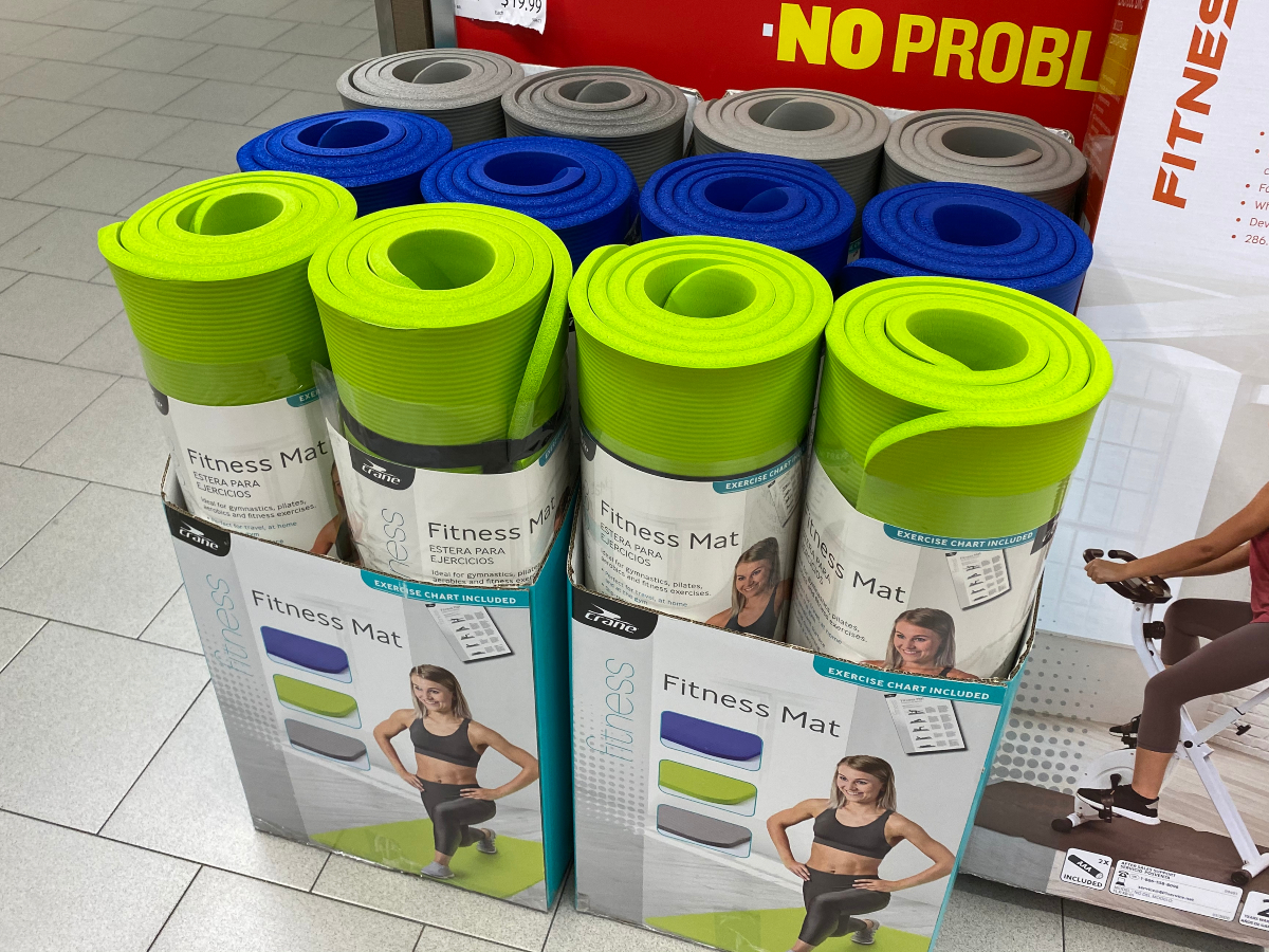 fitness mats at ALDI