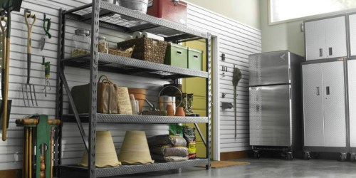 Gladiator 4-Shelf Steel Garage Unit ONLY $137.99 (Regularly $230) – Holds 2,000 Pounds Per Shelf