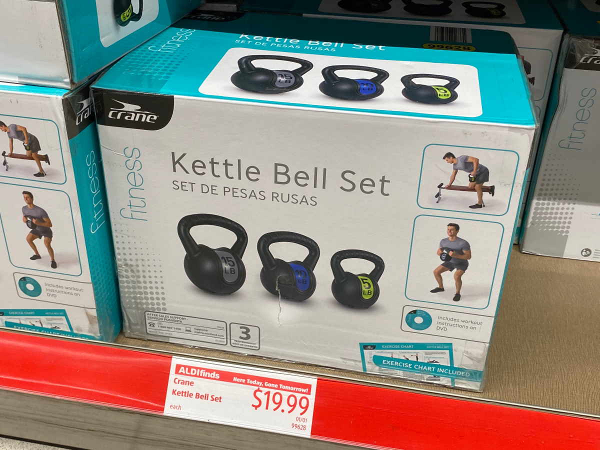 kettle bell set at ALDI