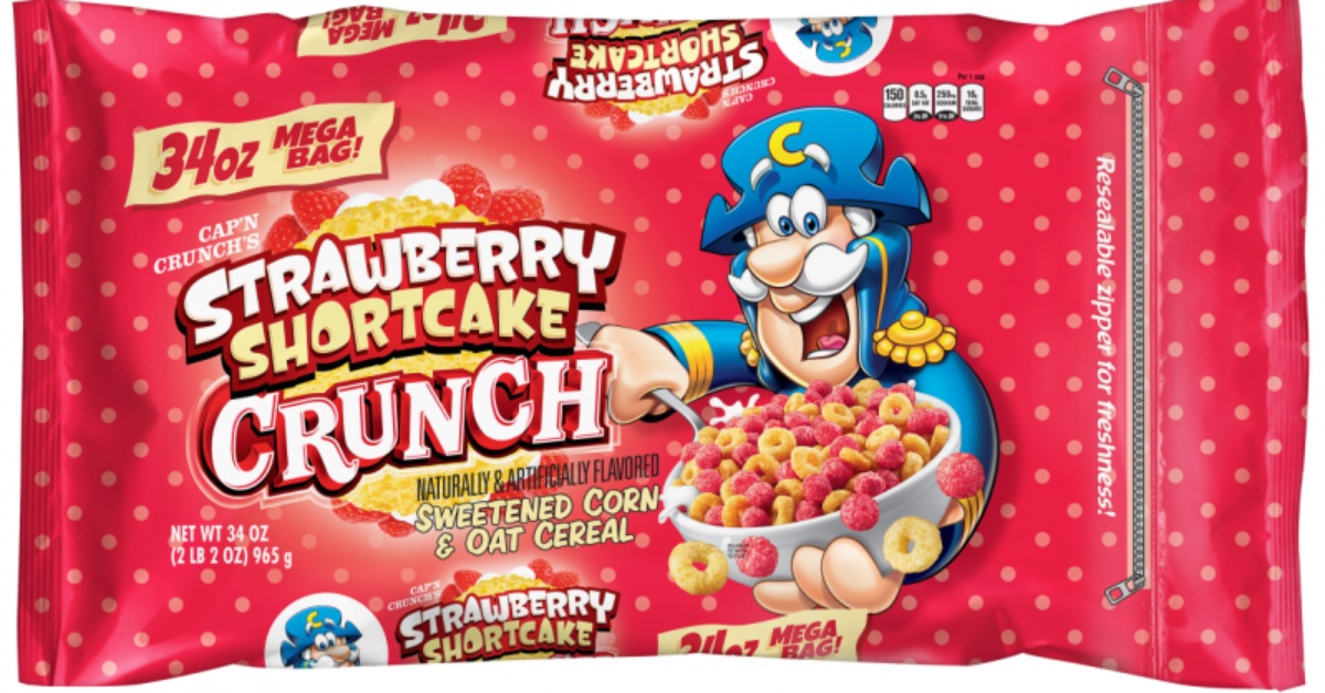 bag of Strawberry Shortcake Crunch cereal