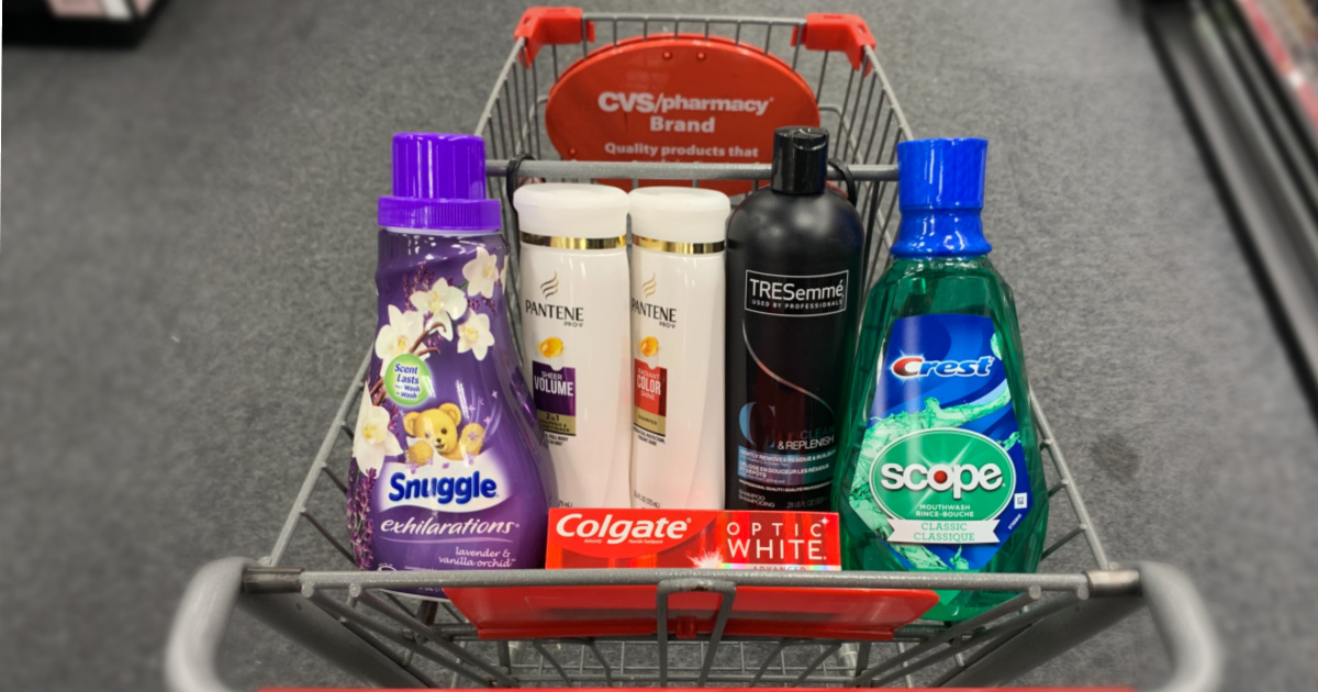 Products in cart at CVS