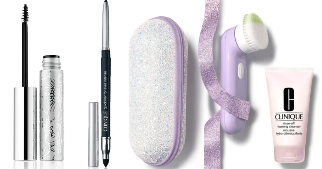 mascara, eyeliner and brush set