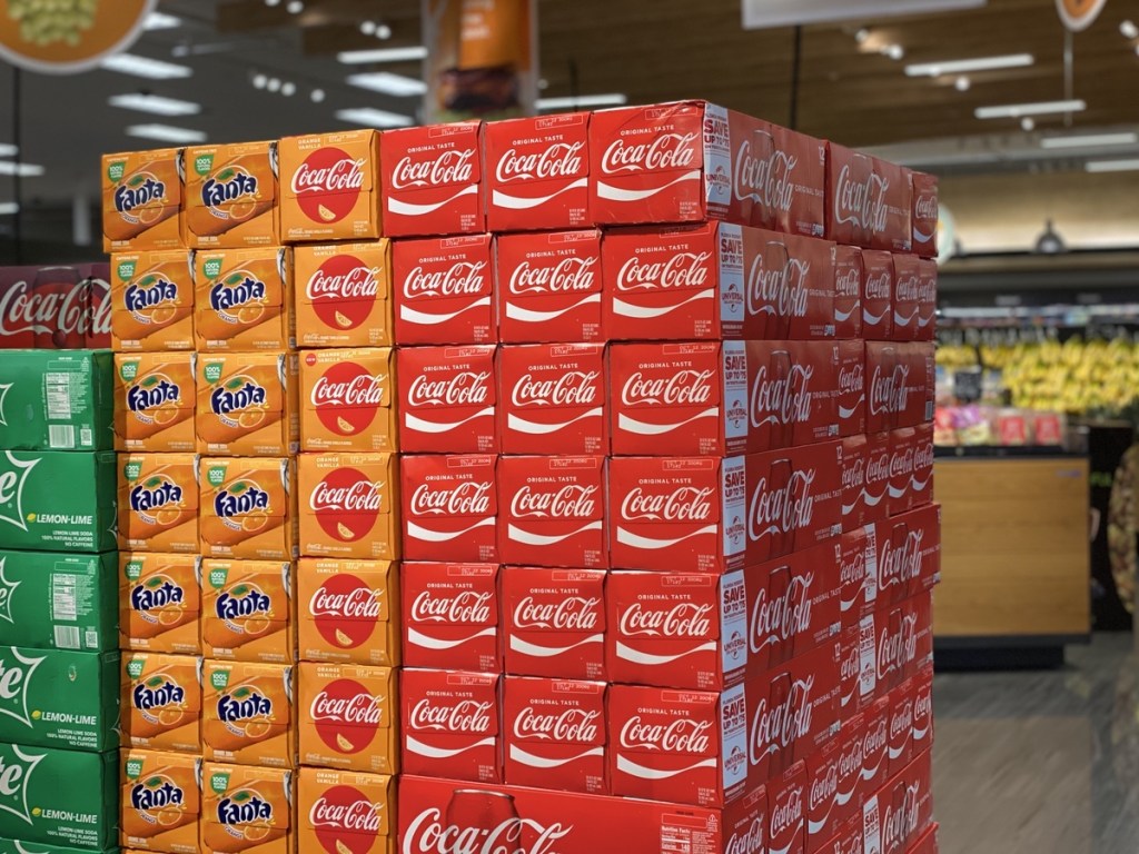 pallet of Coca-Cola at Target