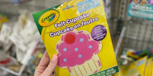 Crayola Craft Kits Only $1 at Dollar Tree | Felt Play Food & Wood Toy Kits