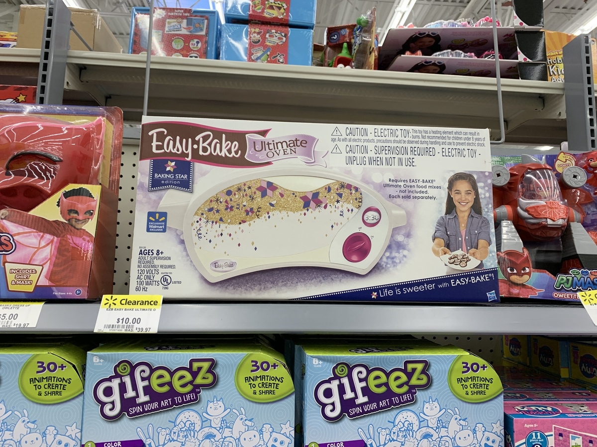 easy-bake oven on store shelf