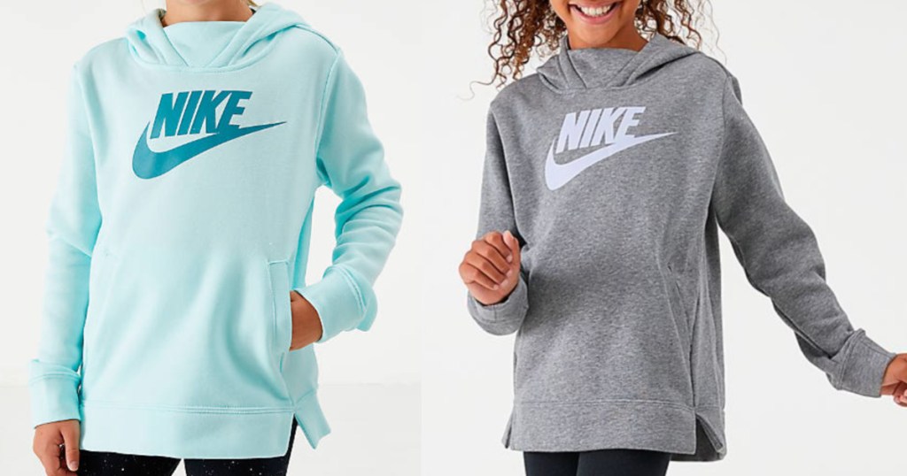 Girls Wearing Nike Tunic Hoodies