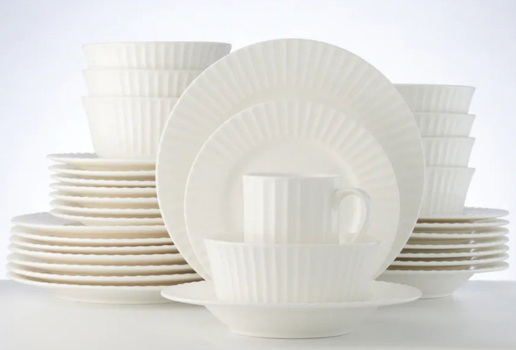 Food Network white dinnerware set at Kohl's