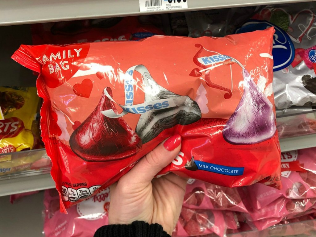 Large bag of Hershey's kisses