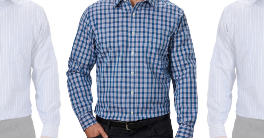 Men's blue dress shirts