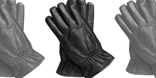 Men’s Wearhouse Touchscreen Leather Gloves Only $7.49 Shipped (Regularly $60)