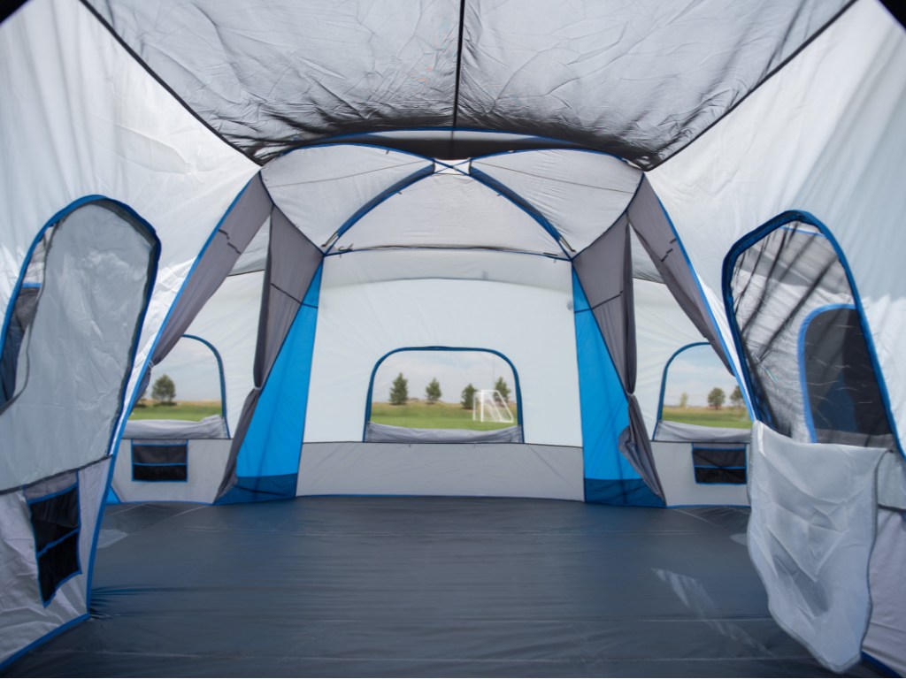 large tent interior