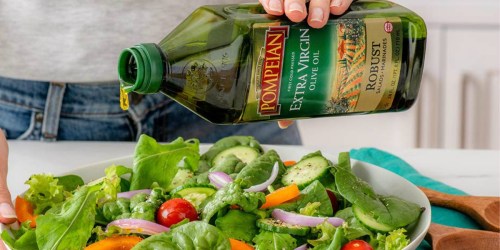 Pompeian Extra Virgin Olive Oil 68oz Bottle Only $10 Shipped on Amazon