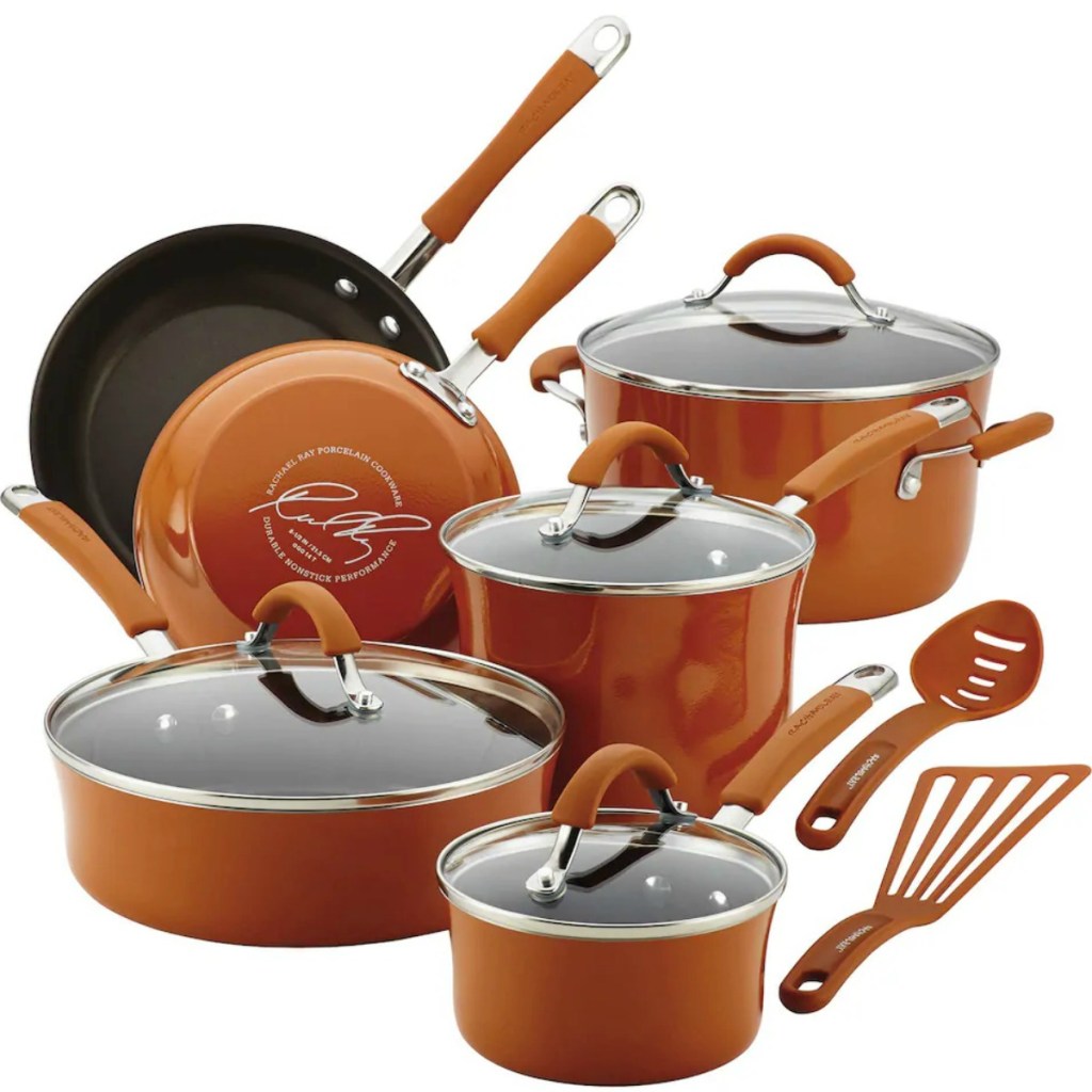 Large collection of matching cookware