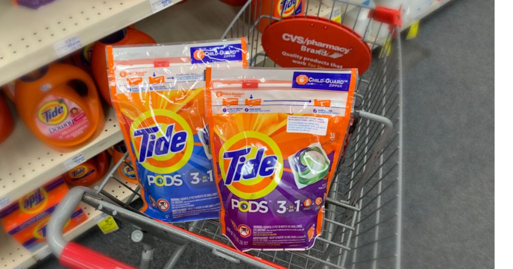 Tide pods in basket