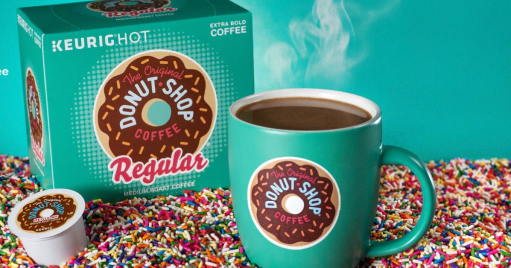 donut shop k-cups with mug