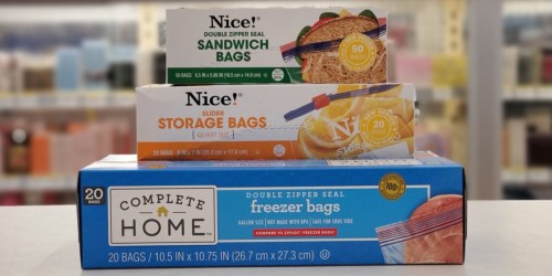 Buy 1, Get 2 FREE Nice! Brand Storage Bags at Walgreens | Just 93¢ Each
