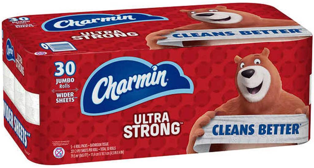 pack of Charmin Ultra Strong Bath Tissue 30ct stock image