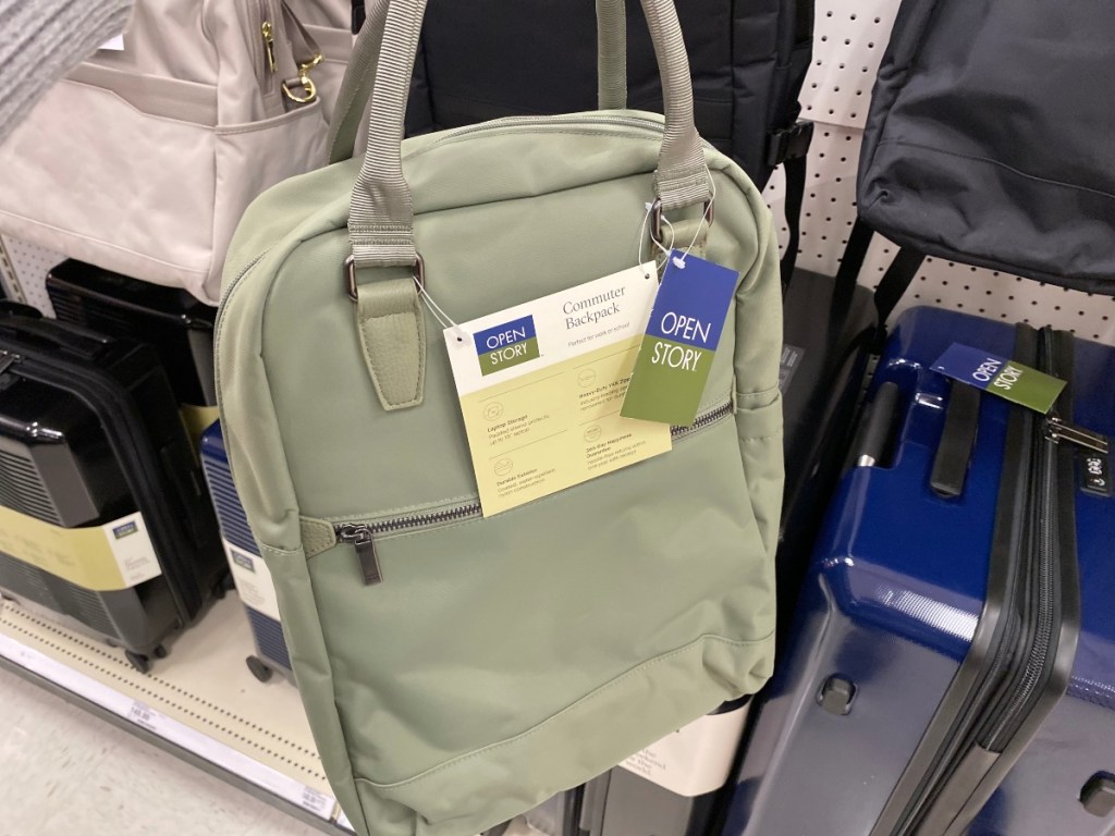 green backpack at Target