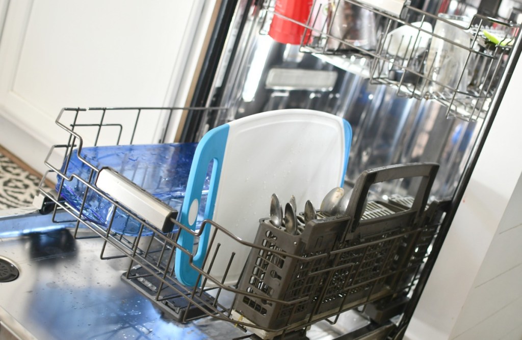 Gorilla cutting board in the dishwasher