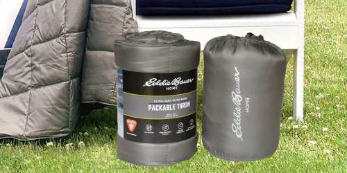 Eddie Bauer Packable Down Alternative Throws 2-Pack Only $11.99 at Costco | In-Store & Online