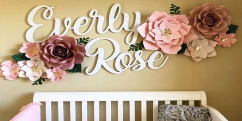 LARGE Personalized First & Middle Name Wall Decor Just $39.99 (Regularly $80)